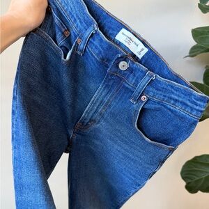 Abercrombie & Fitch Dark Blue High-Rise Jeans